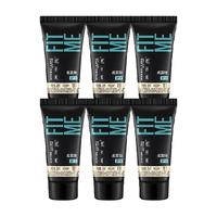 美宝莲FITMEPRO粉底液滋润防晒奶油小方瓶旅行随行装5ml×6色