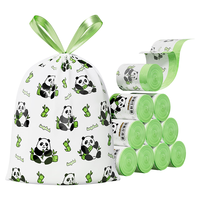 LYNN 归家喜 熊猫款 抽绳垃圾袋 100只（45*50cm）