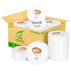 霏羽 酒店商用大盘纸 188米750克3层  12卷