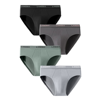 浪莎内裤男士三角5A抗菌裤头透气男式裤衩大码青少年男生透气短裤 3XL/185【160-190斤】