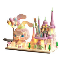 移动端、京东百亿补贴：冠巢 城堡笔筒积木拼装儿童玩具女孩男孩微颗粒diy立体模型