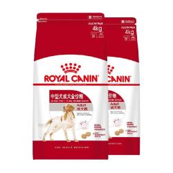 皇家 狗粮M25中型犬成犬粮4kgX2金毛边牧柴犬通用狗主粮