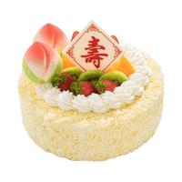 味多美 新鲜蛋糕 蛋糕同城配送 北京店送 奶油蛋糕 仙桃祝寿蛋糕 原味蛋糕杂果夹心 直径25cm