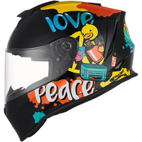 Tanked Racing坦克摩托车头盔3C四分之三盔T536四季防风B.Duck电动车帽男女 白色摩登(透明镜片) XXL（头围60-62cm）