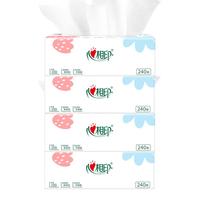 心相印抽纸家用纸巾面巾纸擦手用纸卫生纸 80抽*4包