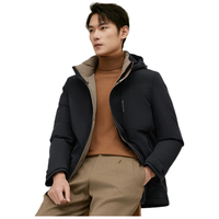 红豆(Hodo)【防污可拆卸】羽绒服男士冬季商务休闲中年加厚保暖外套男
