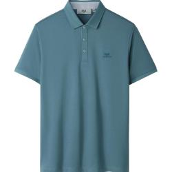 海澜之家 商务POLO衫24夏含桑蚕丝短袖男爸爸款