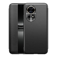 STRYFER适用华为nova12pro手机壳翻盖华为nova12ultra保护套星耀版镜头全包防摔素皮男士款-爵士黑色