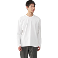 無印良品 MUJI（無印良品 ）天竺织 圆领AB1L3A5S 白色 L 