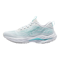美津浓（MIZUNO）24男女运动鞋稳定支撑透气耐磨跑步鞋子WAVE INSPIRE 20 SSW 23/白色/灰绿色/青蓝色 38.5