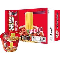 康师傅 方便面 劲爽老坛酸菜牛肉面 12入桶装 整箱装