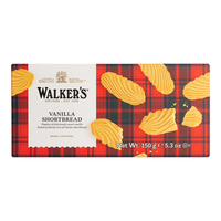 沃尔克斯（Walkers）香草黄油饼干150g 休闲零食办公室下午茶点心 英国