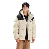 森马 Semir羽绒服男冬季潮牌拼色连帽宽松日常通勤时尚休闲外套