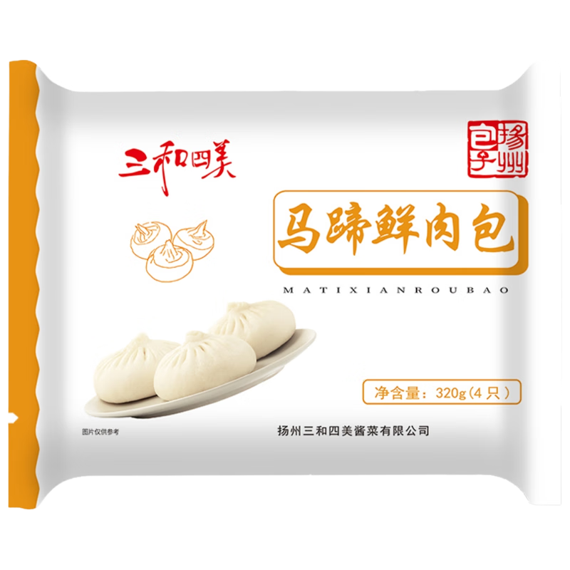  三和四美 即食 马蹄鲜肉包  600g马蹄鲜肉包(50g*12只) 0.6kg