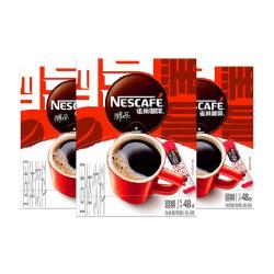 雀巢 Nestle）醇品速溶黑咖啡 美式无糖咖啡 健身黑咖 醇品1.8g*48条*3盒+胖胖杯 效期至27年11月