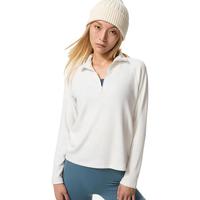 优衣库 女装HEATTECH弹力摇粒绒半拉链套头衫479693 01 乳白色 M /160/84A