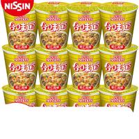 NISSIN日清食品合味道方便面 桶装开杯乐泡面杯面整箱方便食品 【虾仁原味】12杯