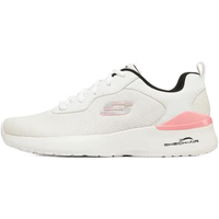 斯凯奇（Skechers）女鞋运动鞋夏季轻便透气百搭通勤户外休闲跑步鞋 白色/粉红色149346-WBPK 36.5