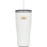 膳魔师（THERMOS）保温杯850ml大容量不锈钢男女士儿童吸管水杯子TEMF-850 CRM 马蹄椰椰