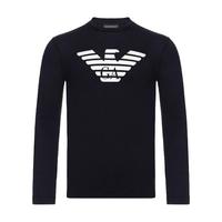Armani/阿玛尼 EMPORIO ARMANIEA 经典鹰标休闲上衣男士长袖圆领T恤8N1T64 1JPZZ