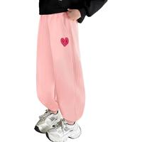 2024冬季女童长裤舒适保暖休闲裤时尚百搭秋冬季中大童装