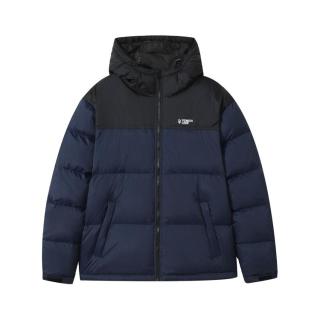 90绒潮牌高级简约男式羽绒服秋冬防风保暖连帽羽绒外套面包服