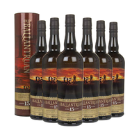 OLD BALLANTRUAN佰醇15年重泥煤英国苏格兰单一麦芽威士忌高度洋酒700ml*6 淡黄色 700ml*6瓶