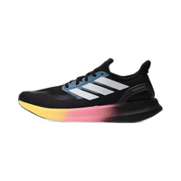 adidas 阿迪达斯 Pureboost 5 超轻缓震回弹防滑耐磨中性跑鞋 IH3833 黑色/白金属 40.5