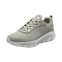 斯凯奇（Skechers）春季休闲鞋男 缓震运动鞋 时尚潮流舒适鞋子男士运动鞋118103 灰褐色/TPE 42