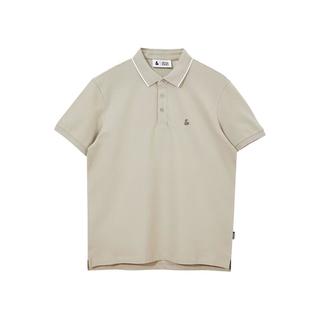 杰克·琼斯（JACK&JONES）男装夏季多色百搭翻领短袖polo衫男士合体百搭简约商务半袖男 雾灰色C03 2XL 190/108A