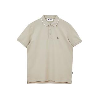 杰克·琼斯（JACK&JONES）男装夏季多色百搭翻领短袖polo衫男士合体百搭简约商务半袖男 雾灰色C03 2XL 190/108A