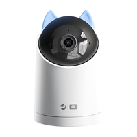 鸿蒙智选海雀摄像头800万监控家庭用室内安防手机远程可对话360度无死角带夜视全景婴儿宝宝云台看护器3s4K 【内置双核32G】全景全彩