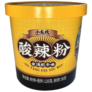小龙坎 金汤肥牛酸辣粉126g*12桶