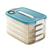 Meizhufu 美煮妇 冰箱收纳盒   食品级 四层一盖