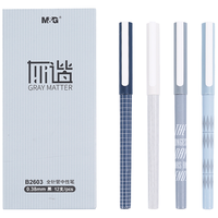 M&G 晨光 灰谐系列 AGPB2603 拔帽中性笔 混杆黑芯 0.38mm 12支装