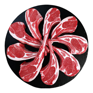 往来白丁 内蒙古法式羊排1kg 新鲜羔羊肉战斧羊排羊肋排火锅烧烤食材生鲜 内蒙法式羊排1kg