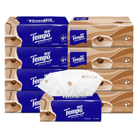 Tempo 得宝 抽纸4层加厚90抽8包深烘咖啡味餐巾纸便携家用抽取式面巾纸