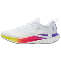 PEAK 匹克 二次呼吸马拉松竞训跑步鞋夏季体测透气减震运动鞋 大白/紫色-内啡肽 42