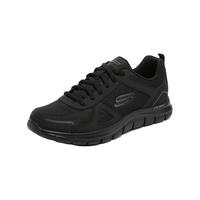斯凯奇(SKECHERS)男鞋子 春季慢跑步鞋时尚缓震舒适黑武士休闲鞋透气运动鞋 BBK 黑色 41.5
