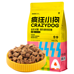 疯狂小狗 疯狂的小狗 牛肉味小型犬全阶段狗粮 2kg