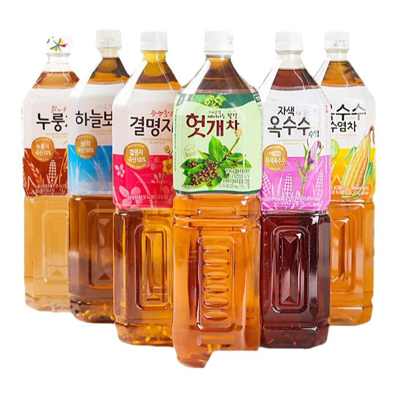 韩国熊津天空大麦茶玉米须茶饮料0糖0脂0卡大瓶装可围炉热煮