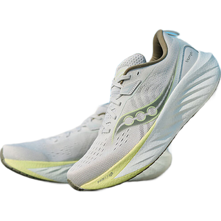 Saucony索康尼彭于晏同款胜利22跑步鞋男缓震舒适慢跑鞋灰绿40