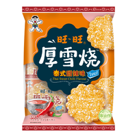 Want Want 旺旺 零食 膨化食品 饼干糕点 厚雪烧 泰式甜辣味 105g