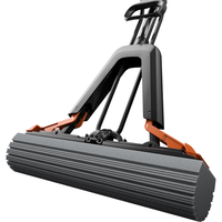 Joybos 佳帮手 海绵拖把家用一拖净吸水拖布对折式胶棉墩布卫生间懒人拖地神器 33cm胶棉带桶套装2头