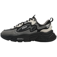 FILA 斐乐 女鞋MARS 1S+复古运动鞋火星鞋跑步鞋 鱼子灰/木炭灰-CC 38