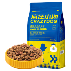 疯狂小狗 疯狂的小狗 经典系列 鸡肉牛油果小型犬全阶段狗粮 1.5kg
