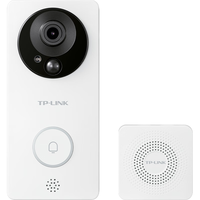 TP-LINK 普联 可视门铃监控家用智能电子猫眼 无线wifi手机远程对讲300W超清夜视 DB52C 可充锂电池版