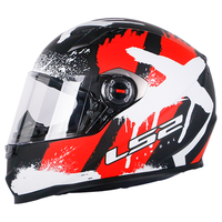 LS2 FF358 摩托车头盔 全盔 黑金火龙 XL码