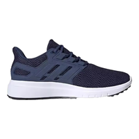 adidas 男鞋夏季运动鞋网面透气轻便减震休闲跑步鞋 42码uk8码 蓝/白