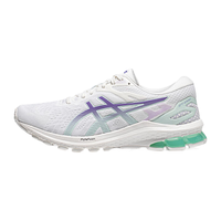 亚瑟士ASICS女鞋稳定跑鞋支撑耐磨运动鞋舒适透气跑步鞋 GT-1000 10 白色/紫色 37.5